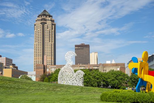 July 19, 2020 - Des Moines, Iowa, USA: Des Moines is the capital of Iowa. It was incorporated on September 22, 1851, as Fort Des Moines, which was shortened to "Des Moines" in 1857