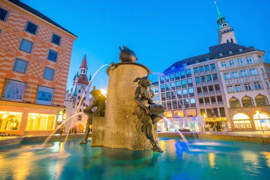 Old Town Hall at Marienplatz Square in Munich, Germany