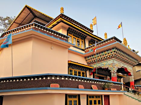 Colorful, finely crafted, Gonjang Gompa in Sikkim ,India is home to some of the most unique religious artifacts you will find in a monastery belonging to the Nyingma Order of Buddhism.