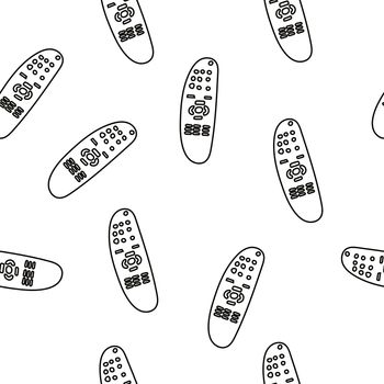 Seamless pattern. TV remote control doodle. illustration. Buttons