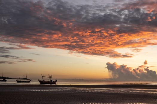 Sunrise shot over the sea and beautiful cloud.