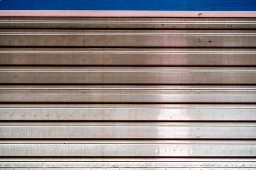 Thailand local train texture, aluminium battens texture.