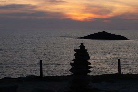 Ocean view at twilight, Quiberon, Brittany, France