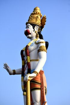 Hanuman is a Hindu god and divine monkey (vanara) companion of the god Rama. Hanuman is one of the central characters of the Hindu epic Ramayana