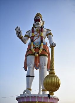 Hanuman is a Hindu god and divine monkey (vanara) companion of the god Rama. Hanuman is one of the central characters of the Hindu epic Ramayana