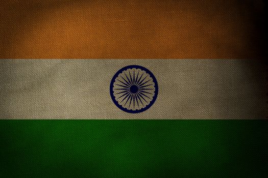 The central part of the flag of the state of India