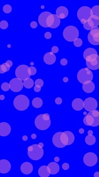 Abstract minimalist violet illustration with circles and blue background