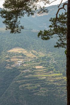 Cityscape of Cortals de Sabater in Sant Julia de Loria, Andorra.