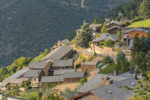 Cityscape of Cortals de Sabater in Sant Julia de Loria, Andorra.