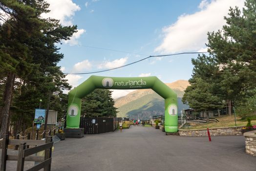 Naturlandia, Juberri Sant Julia de Loria, Andorra: August 27 2020: Naturlandia in summer 2020 in the Pyrenees of Andorra.