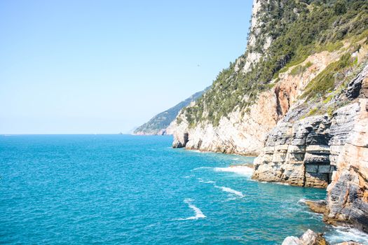 rare view of byron cave in italy portovenere