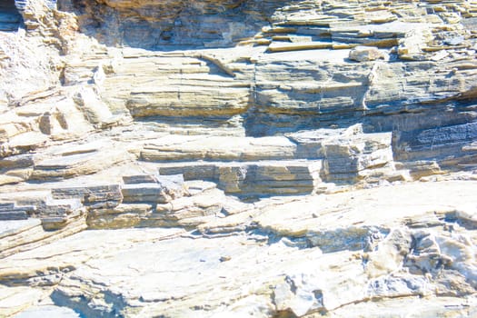 original rocks of the Italian coast cliffs