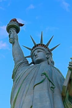 The Statue of Liberty is a colossal copper statue designed by Auguste Bartholdi a French sculptor was built by Gustave Eiffel.Dedicated on Oct 28, 1886.One of most famous icons of the 4th of July USA.