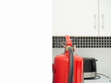 Image of fire extinguishers in the kitchen