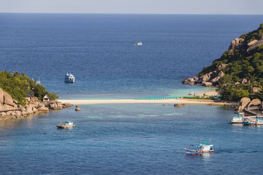 Most beautiful beaches. Koh Nang Yuan Beach near Koh Tao Koh in Thailand Surat Thani.