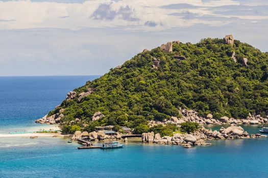 Most beautiful beaches. Koh Nang Yuan Beach near Koh Tao Koh in Thailand Surat Thani.