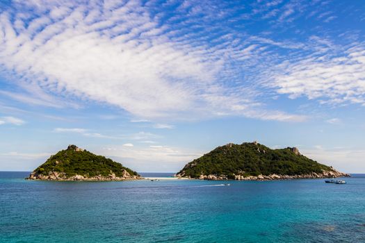 Most beautiful beaches. Koh Nang Yuan Beach near Koh Tao Koh in Thailand Surat Thani.