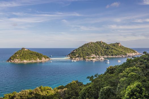 Most beautiful beaches. Koh Nang Yuan Beach near Koh Tao Koh in Thailand Surat Thani.