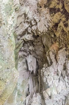 Beautiful cliff stone and rock formations in Cave, Ko Hong Island, Thailand.