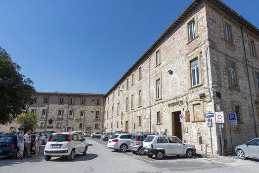gubbio,italy august 29 2020:Upper Tiber health unit in the town of Gubbio