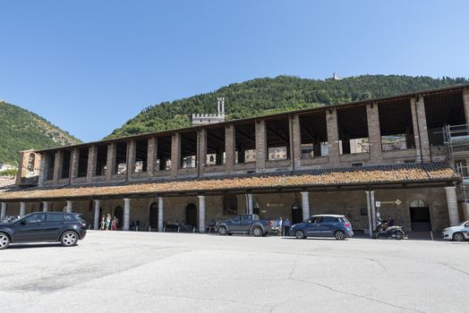 gubbio,italy august 29 2020:oratory of the town of gubbio