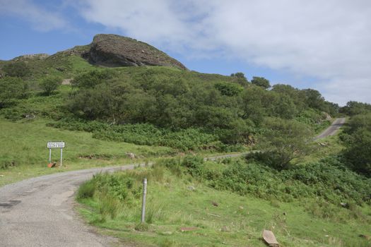 Calum's road sweeps through this image. Taken on a sunny day on the isle of raasay, the lush foliage surrounding the historic road looks good.