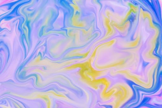 Abstract fluid pattern. Colorful painted background. Decorative marble texture.