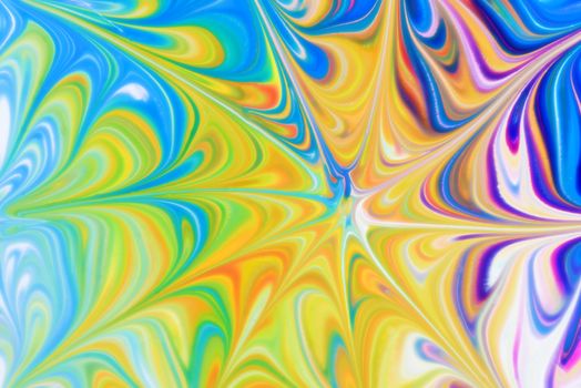 Abstract fluid pattern. Colorful painted background. Decorative marble texture. Soft focus