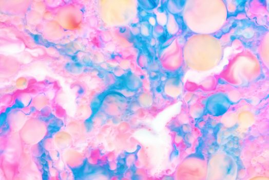 Abstract fluid pattern. Colorful painted background. Decorative marble texture.