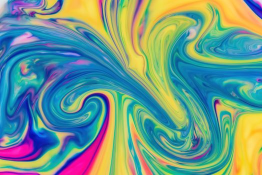 Abstract fluid pattern. Colorful painted background. Decorative marble texture.