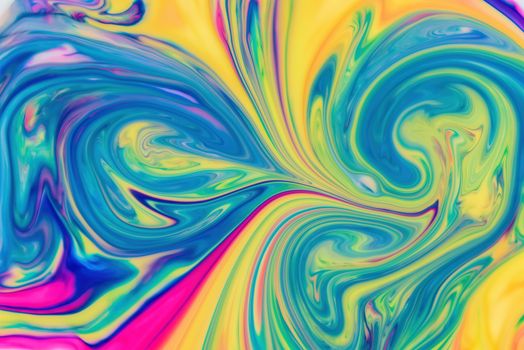 Abstract fluid pattern. Colorful painted background. Decorative marble texture.