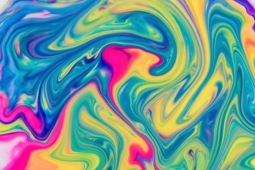 Abstract fluid pattern. Colorful painted background. Decorative marble texture.