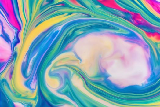 Abstract fluid pattern. Colorful painted background. Decorative marble texture.