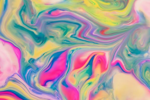 Abstract fluid pattern. Colorful painted background. Decorative marble texture.