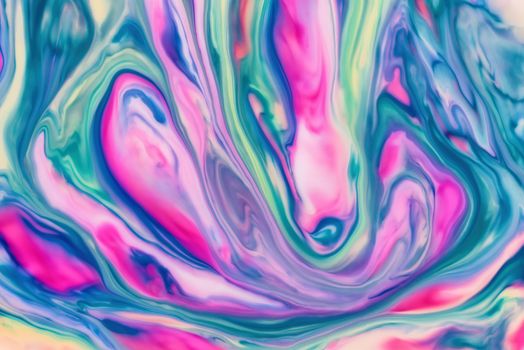 Abstract fluid pattern. Colorful painted background. Decorative marble texture.