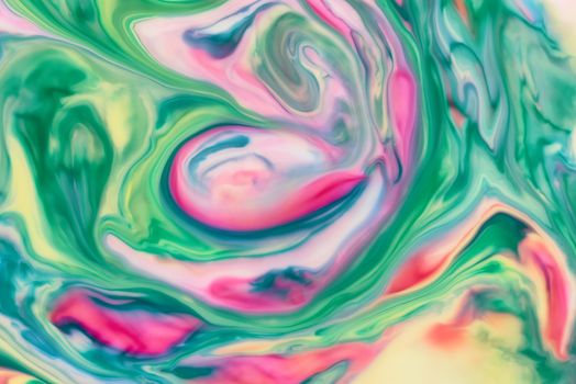 Abstract fluid pattern. Colorful painted background. Decorative marble texture.