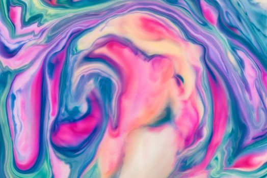 Abstract fluid pattern. Colorful painted background. Decorative marble texture.