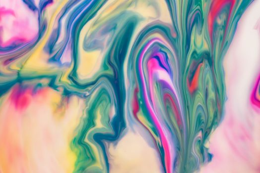 Abstract fluid pattern. Colorful painted background. Decorative marble texture.