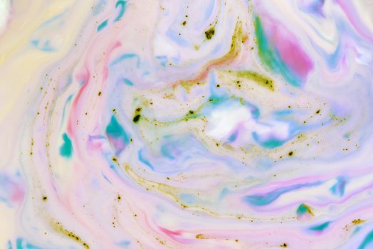 Abstract fluid pattern. Colorful painted background. Decorative marble texture.