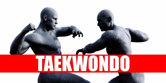 Taekwondo Class Combat Fighting Sports Background