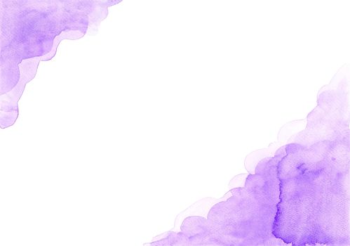 the abstract purple background in cloud concept. watercolor hand painting illustration.