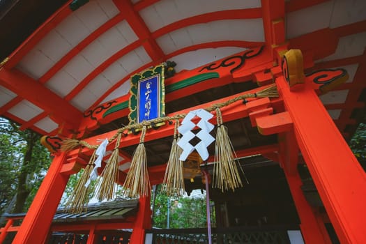 Kyoto, Japan - December 17, 2019 : Beautiful scene in Fushimi Inari Taisha shrine in Fushimi-ku, Kyoto, Japan.