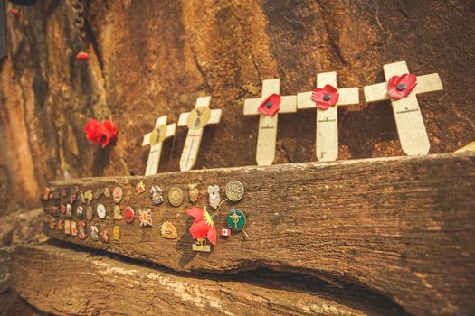 Kanchanaburi, Thailand - January 17, 2020 : Visited to Hellfire pass Memorial in Kanchanaburi province, Thailand. This is the memorial place dedicated to Prisoners of War (WWII).