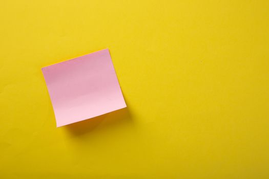 color blank notepad on color background