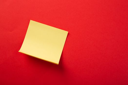 color blank notepad on color background