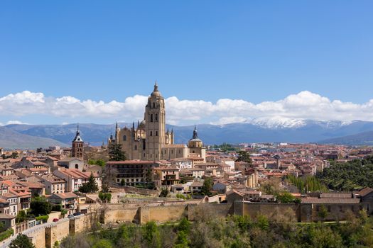 The old town of Segovia and the Cathedral, Segovia, Spain