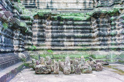 Angkor Wat temple in Cambodia. Ancient temple complex Angkor Wat