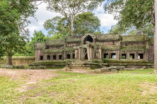 Angkor Wat temple in Cambodia. Ancient temple complex Angkor Wat