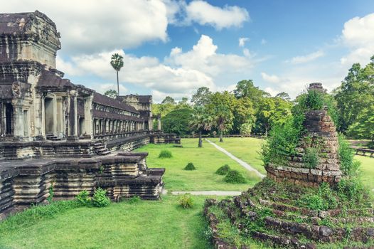 Angkor Wat in Cambodia. Ancient temple complex Angkor Wat