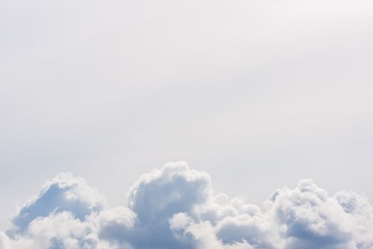 Cloud background. White clouds in the sky. White sky.